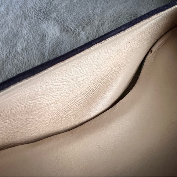 Everlane The Italian Leather Day Heel Ballet Pump Navy Blue Suede 7.5 - Picture 12 of 14